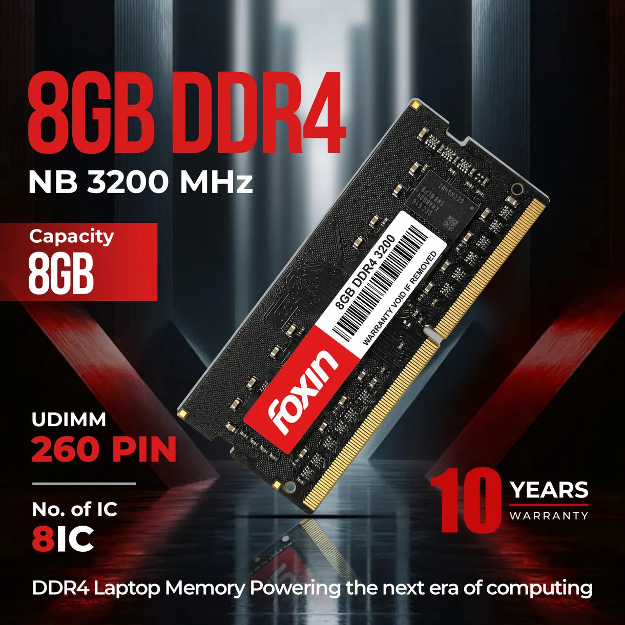 Foxin Laptop Ram 8GB DDR4 3200Mhz view 3